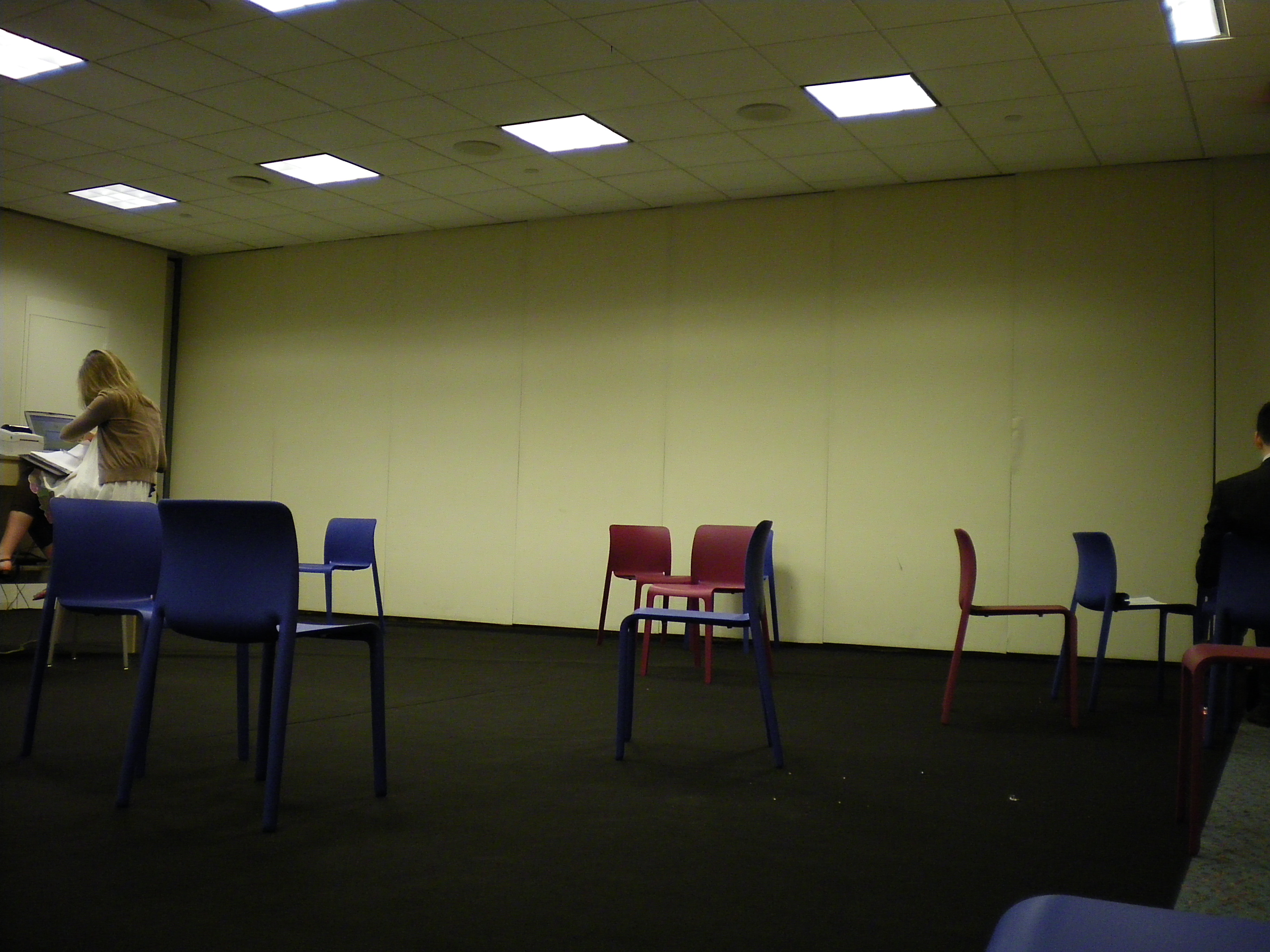 milan-2304-003 First Chair by Stefano Giovannoni for Magis is a quality product.... The press room at ICFF. Apparentl American journalists, as a highly eveolved species, submit their texts by ESP alone