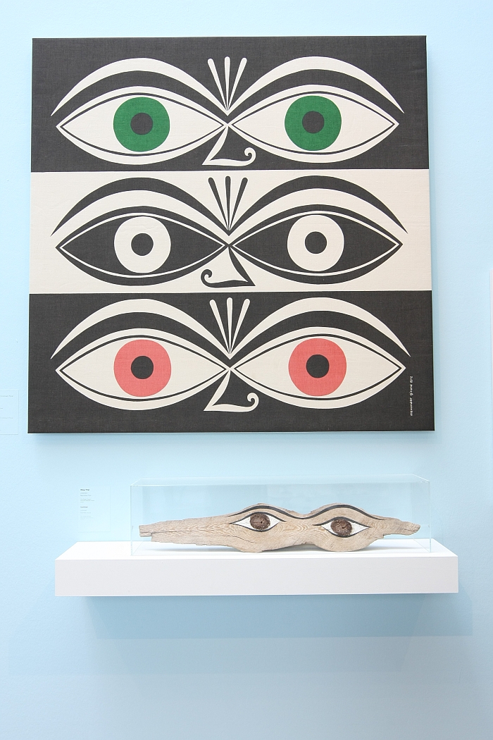 Triple Eyes from 1971 and a wooden