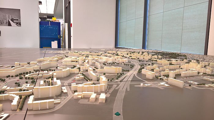 München Neuperlach, as seen at Die Neue Heimat (1950–1982). A Social Democratic Utopia and Its Buildings, the Architekturmuseum der TU München