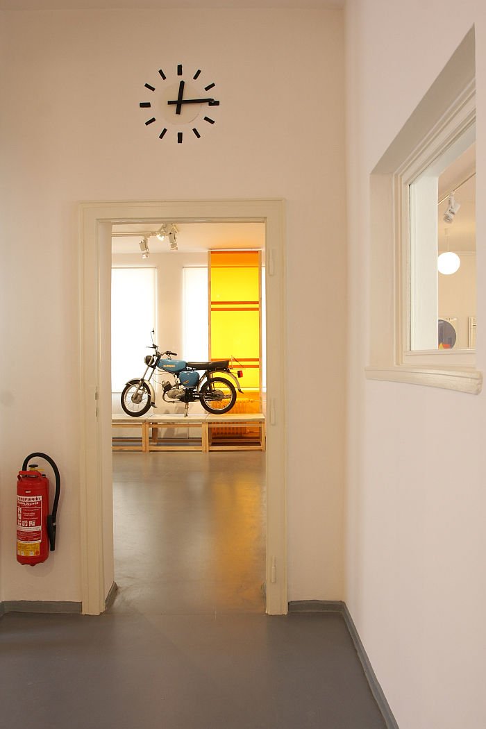 The Simson Mokick S59 by Karl Clauss Dietel and Lutz Rudolph, as seen at Shaping everyday life! Bauhaus modernism in the GDR, Dokumentationszentrum Alltagskultur der DDR, Eisenhüttenstadt