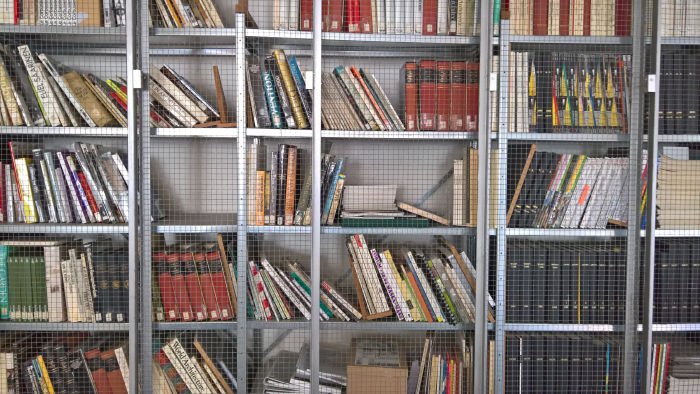 Bookcases. Purely decorative. Or a source of knowledge and power best kept under lock and key......?