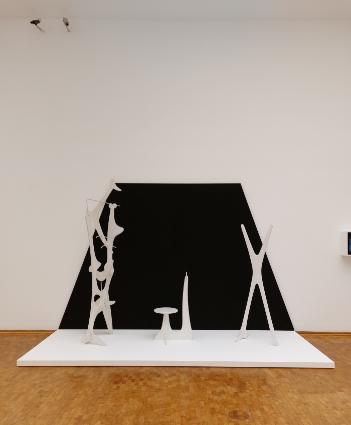 Props for Martha Graham's production of Hérodiade (Mirror Before Me) by Isamu Noguchi, as seen at Isamu Noguchi, Museum Ludwig, Cologne