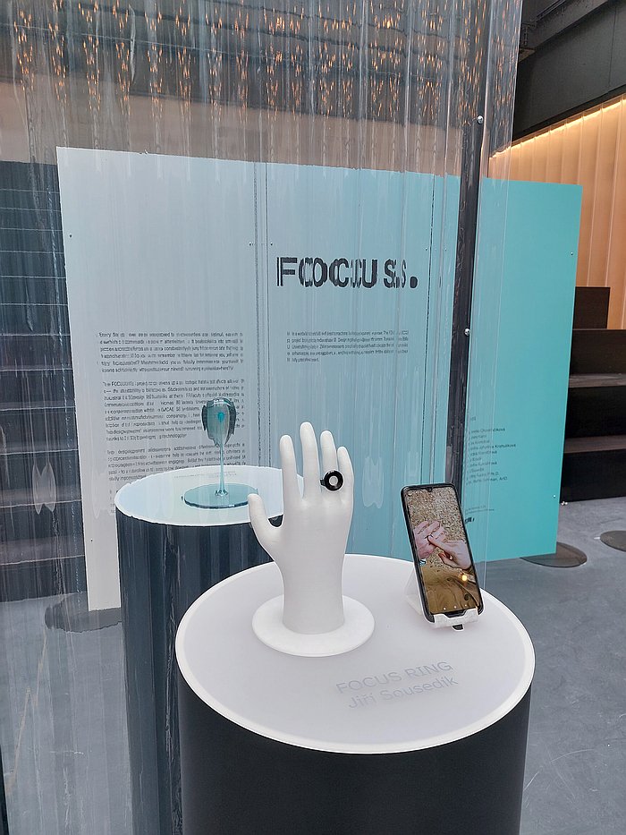 Focus Ring by Jiří Sousedík, part of Focus by the Industrial Design Studio, Tomas Bata University, Zlín as seen at Berlin Design Week 2025