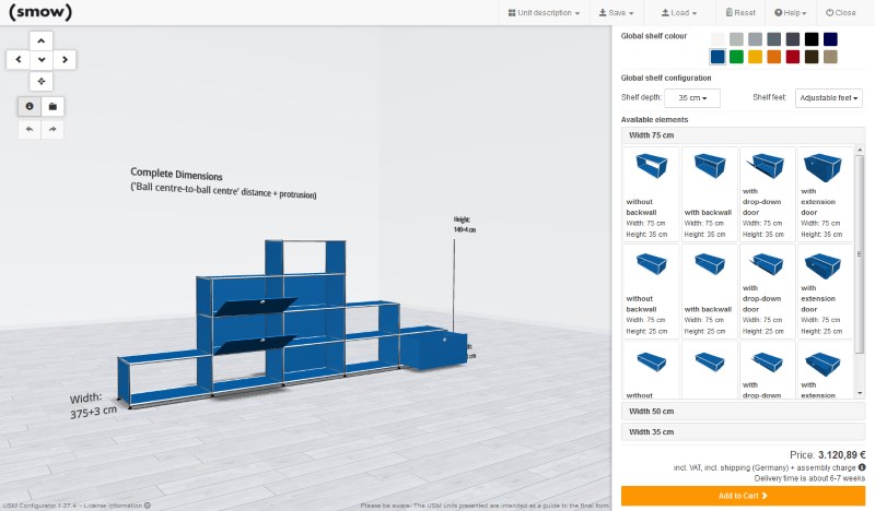 smow USM Configurator - With size calculation smow USM Configurator - With size calculation