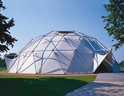 Dome by Richard Buckminster Fuller and T. C. Howard on the Vitra Campus Dome by Richard Buckminster Fuller and T. C. Howard on the Vitra Campus