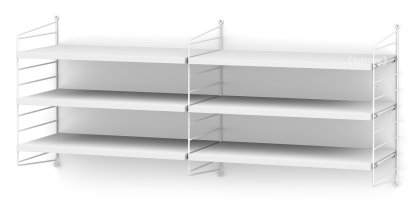 String System Shelf M, 30 cm, White, White lacquered