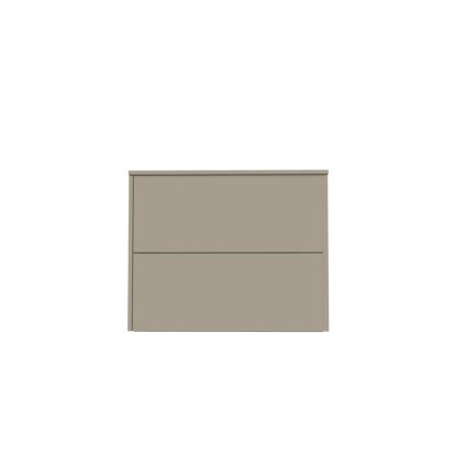Aventa Sideboard with Drawer, 60 cm, 2 Height grids, Melamine stone grey, Wall mounting