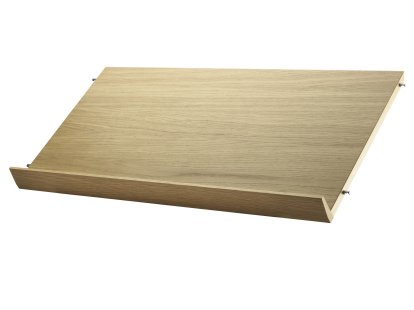 String System Magazine Shelf Wood, 78 x 30 cm, Oak veneer