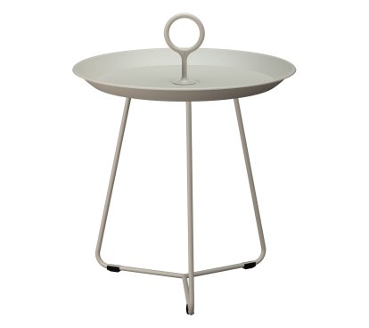 Eyelet Side Table, H 46,5 x Ø 45 cm, Beige