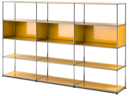 USM Haller Living Room Shelf XL Type 1, Golden yellow RAL 1004