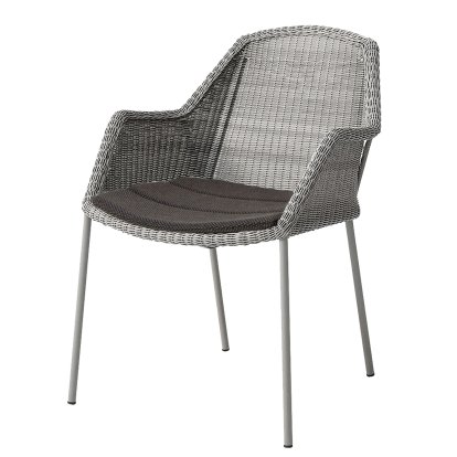 Breeze Chair, Taupe, With seat cushion, Focus - Dark grey