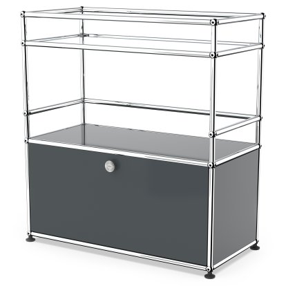 USM Haller Bar Sideboard Type 1, Anthracite RAL 7016