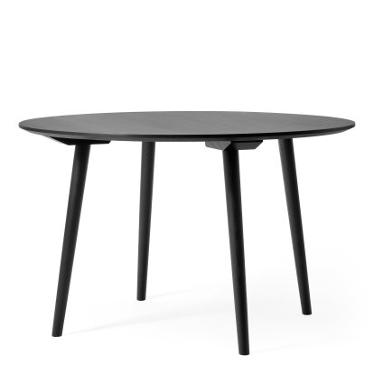 In Between Round Table SK3 / SK4, Ø 120 cm, Black lacquered oak