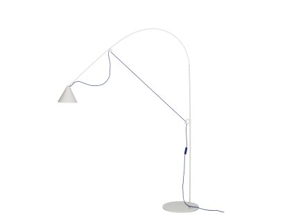 Ayno L Floor Lamp, Silk grey, Ultramarine, 2700 K