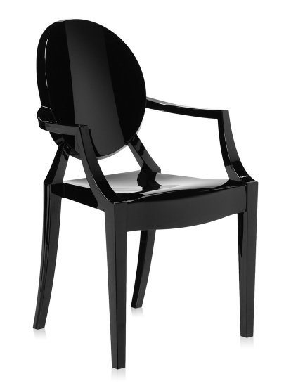 Louis Ghost Chair Promotion Set of 4, Opaque - shinning black