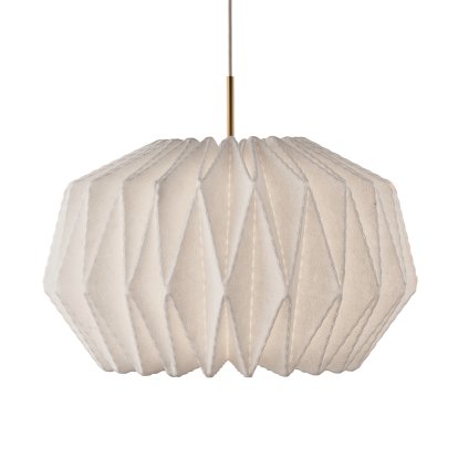 Model 164 Softly Pleated Pendant Light