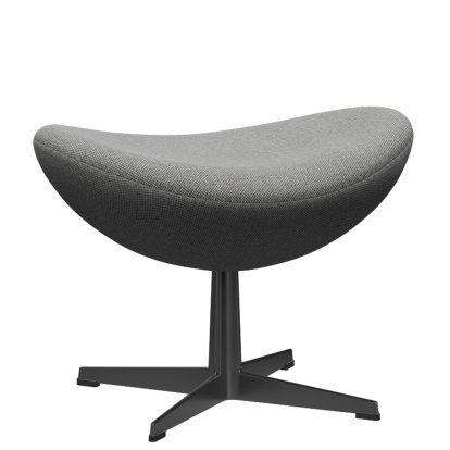 Egg Footstool, Re-wool, 108 - Off white / natural, Black