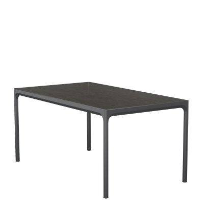 Four Table Ceramics, 160 x 90 cm, Dark grey / graphite