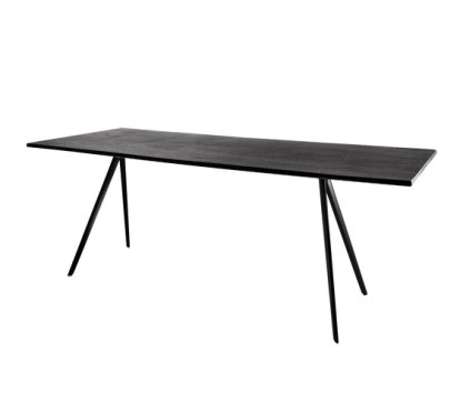 Baguette Outdoor Table, Italian slate, Black, 200 x 90 cm