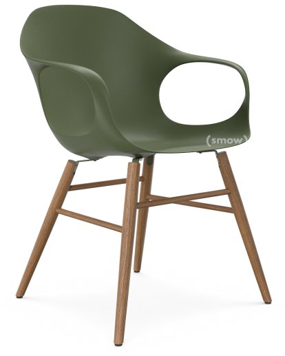 Elephant Wood, Olive green, Walnut stained oak