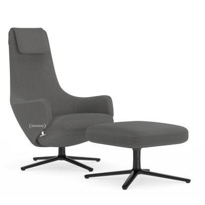 Repos, Chair Repos & Ottoman, Fabric Cosy 2 Classic Grey, 45 cm, Basic dark