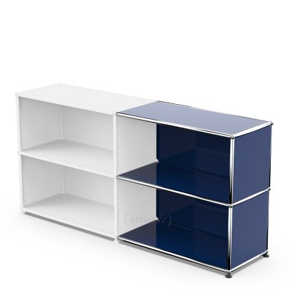 USM Haller Extension Kit Horizontal 2, Steel blue RAL 5011, 35 cm