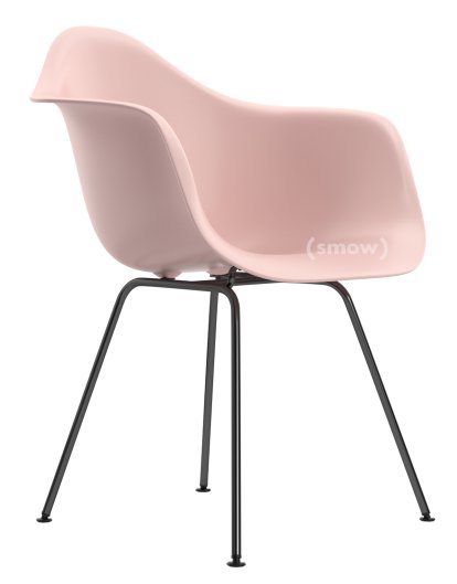 Eames Plastic Armchair DAX, Pale rose, Without upholstery, Without upholstery, Standard version - 43 cm, Coated basic dark