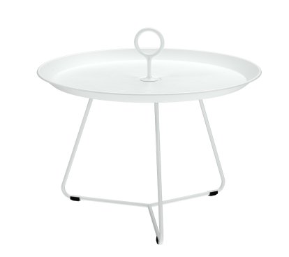 Eyelet Side Table, H 41 x Ø 57,5 cm, Muted White