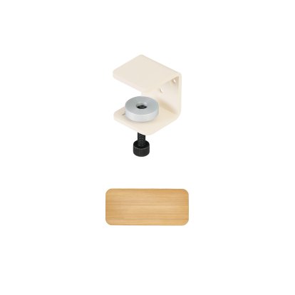 Tiptoe Wall Shelf, Solid Oak, Wall shelf 45 cm, Cream white