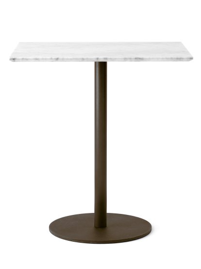 In Between Bistro Table SK16, SK16 rectangular, Bianco carrara / Bronzed 