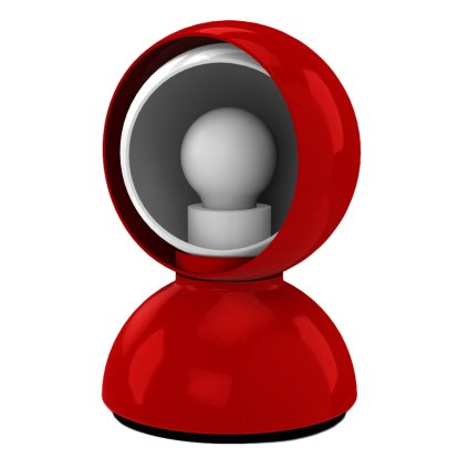 Eclisse Table Lamp, Red