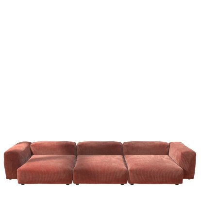 Vetsak Sofa Set 5, Cord velours - Brick, Without cushion