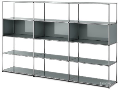 USM Haller Living Room Shelf XL Type 1, Mid grey RAL 7005