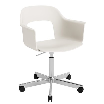 Layout 243 Swivel Armchair with Upholstered seat