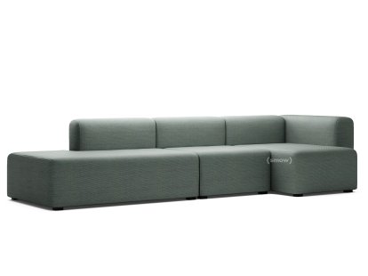 Mags Sofa with Récamière, Right armrest, Steelcut Trio 153 - drak grey
