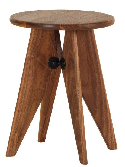 Tabouret Bois, American walnut natural, oiled