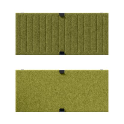 USM Soft Panel Duo for USM Haller Shelves, 75 cm x 35 cm, Green / Light green