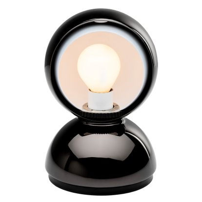 Eclisse Table Lamp, Glossy black
