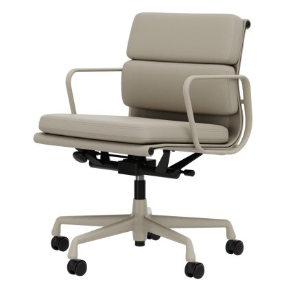 Soft Pad Group EA 217, Aluminium powder coated chalk, Standard clay leather, plano parchment cream-white