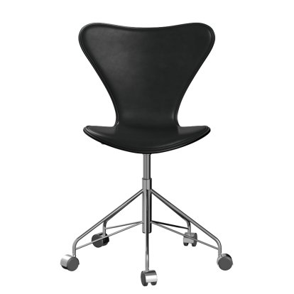 Series 7 Swivel Chair 3117/3217 Front Upholstery, Without armrests, Coloured ash, Black, Black, Chrome
