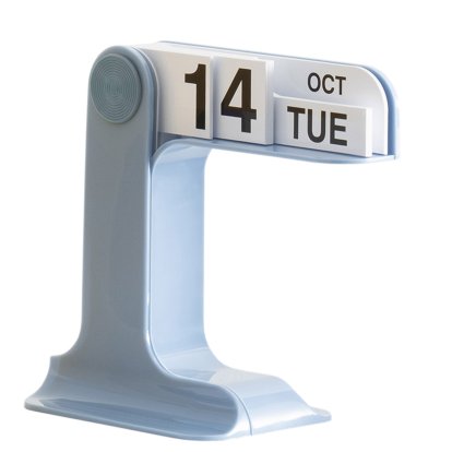 Timor Desk Calendar, Light blue