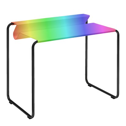 PS07 Secretary, RAL Pearl Colour, Without desk pad, Deep black (RAL 9005)