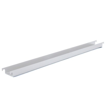 Cable Trough for Eiermann Table Frames, For table frame 135 cm (Eiermann 2), Silver