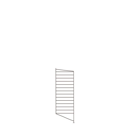 String System Floor Panel, Single, 85 x 30 cm, Dark brown