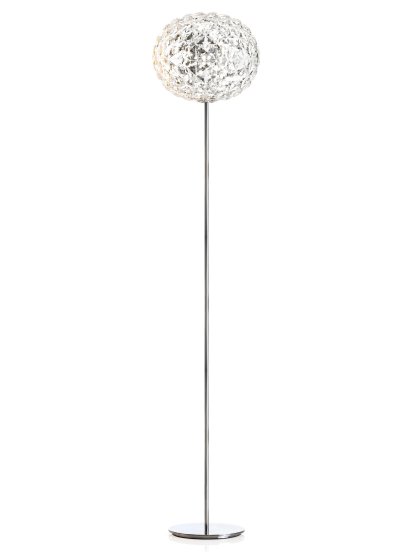 Planet Floor Lamp, 160 cm, Crystal clear/silver
