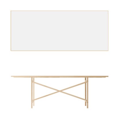 Egon Table, 220 cm, White melamine resin