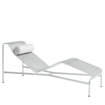 Palissade Chaise Longue, Hot galvanized, Without cushion, With neck pillow