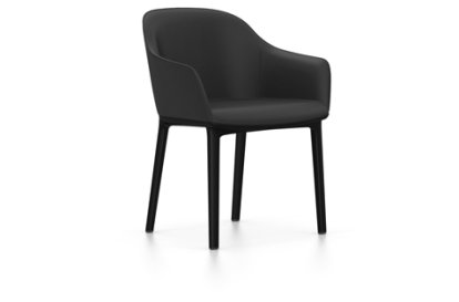 Softshell Armchair, Basic dark, Plano, Dark grey, Glides for carpets