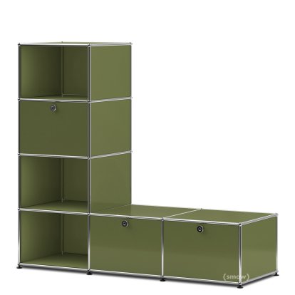 USM Haller Clothes Rack/Bench Type 1, Olive green RAL 6003