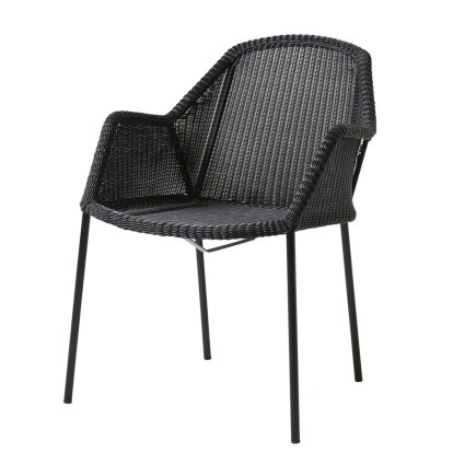 Breeze Chair, Black, Without seat cushion, Without coshion cover
